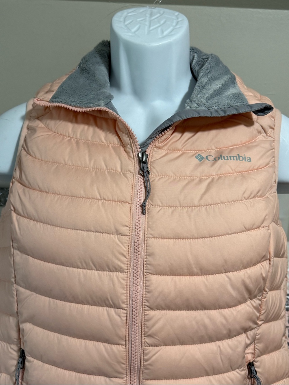 Columbia Peach Quilted Packable Puffer Vest - Picture 3 of 8